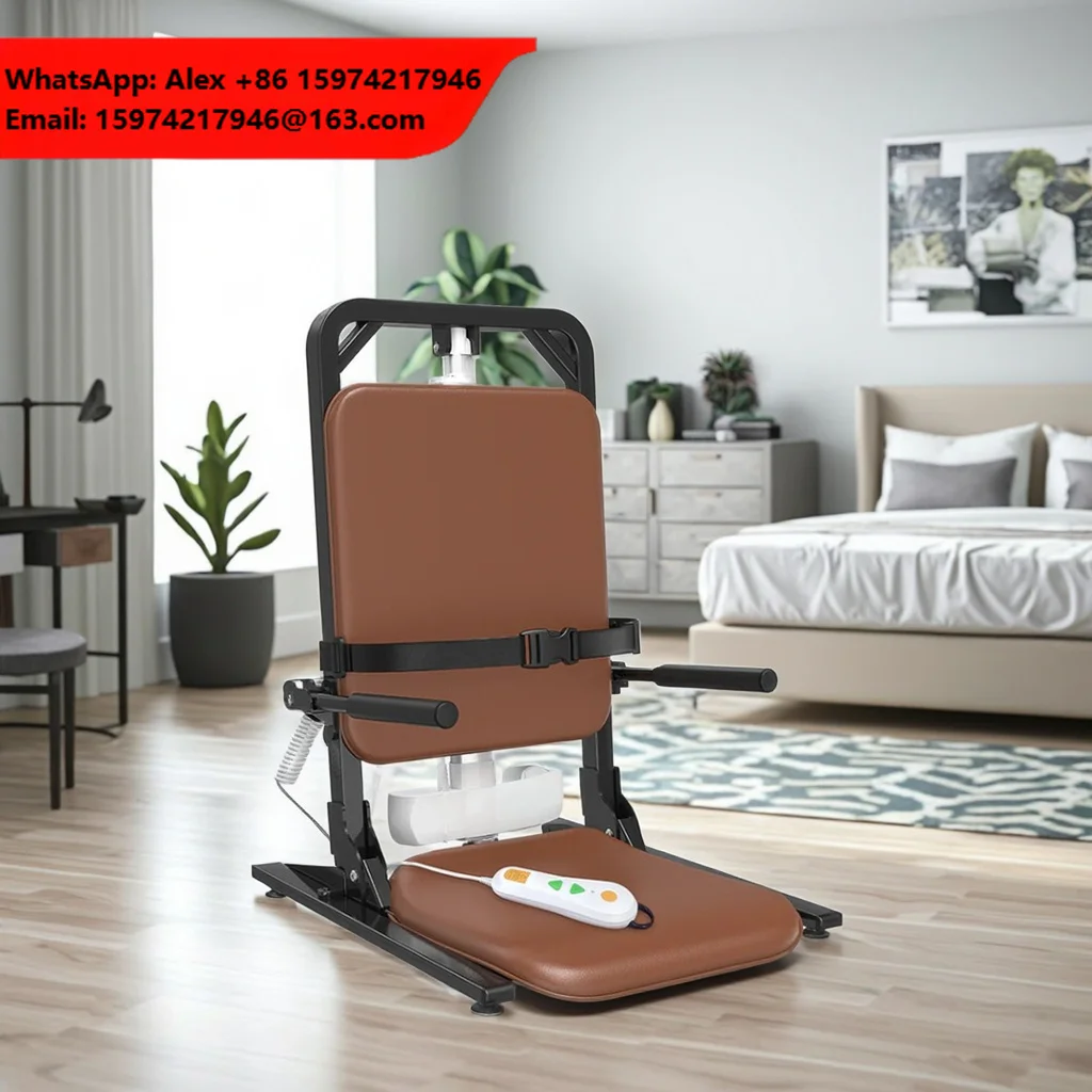 Mateside Heavy Duty Electric Floor Lift Device For Elderly Up To 296Ibs Weight Capacity Height Floor Lift Chairs
