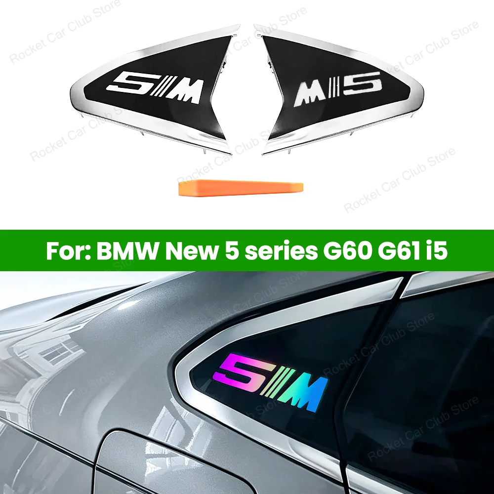 For BMW New 5 series G60 G61 i5 Car External Modification Plug And Play Accessories LED 15 Color Rear Triangle Ambient light