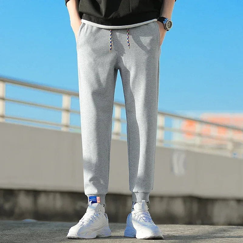 Dikke pluche buitensport vrije tijd warme broek zijn modieuze losse ademende huidvriendelijke zachte heren vier seizoenen broek