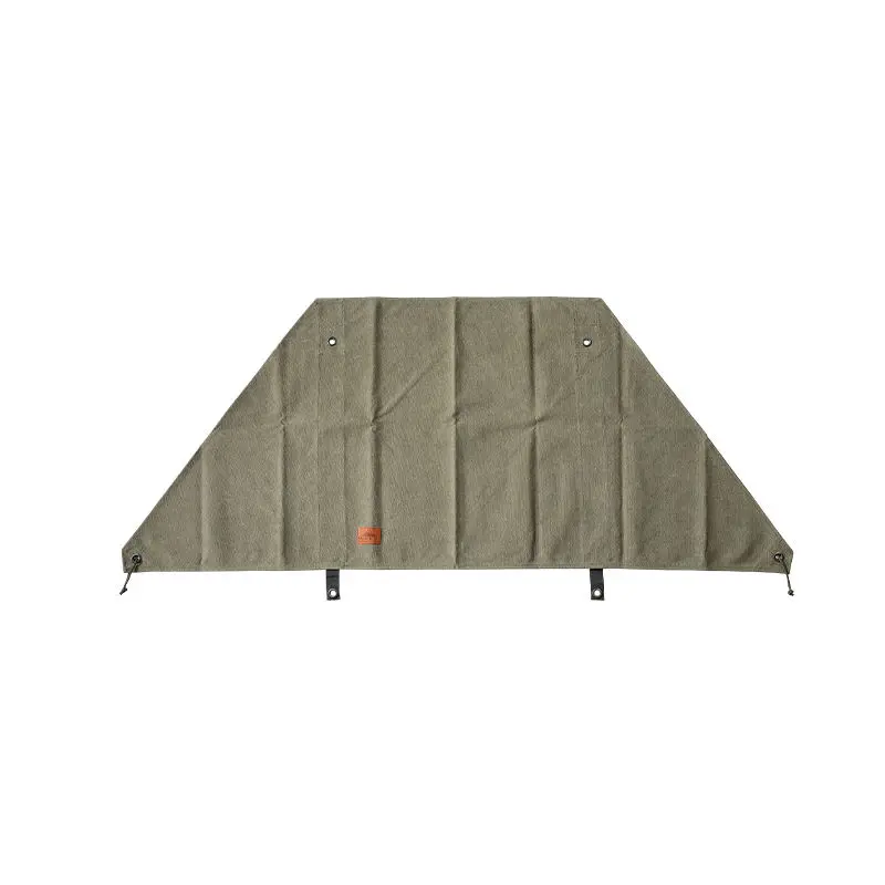 Sturdy Construction Camping Curtain Windshield Stainless Steel Frame Washed Cotton Fabric Camping Bonfire Windproof Shield
