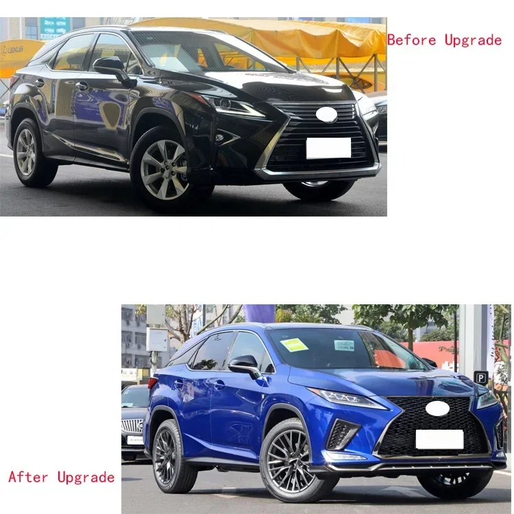 Car Accessories 2016-2020 RX Upgrade 2021 Front Bumper Headlights Black Sport Grille body kits for LEXUS RX300 RX270 RX350 RX450