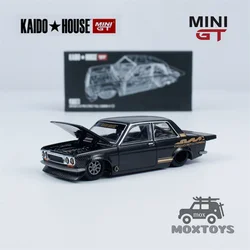 Kaido House x MINI GT 1:64 Chevrolet Silverado Dually / Datsun 510 Full Carbon V1 Diecast Model Car