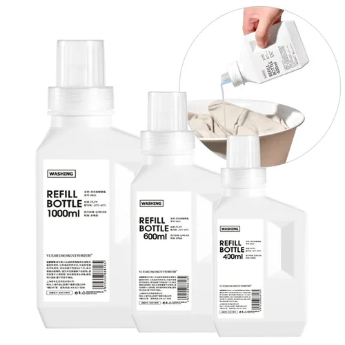 대용량 가정용 세탁 세제 유연제, 샴푸 샤워 보관 용기, 세제 디펜서 병 