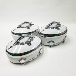 3Pcs/set 4 L / 5 L / 6L Lunch Box Plastic Thermal Container Food Warmer Ramadan Party Preservation Storage Family Wedding