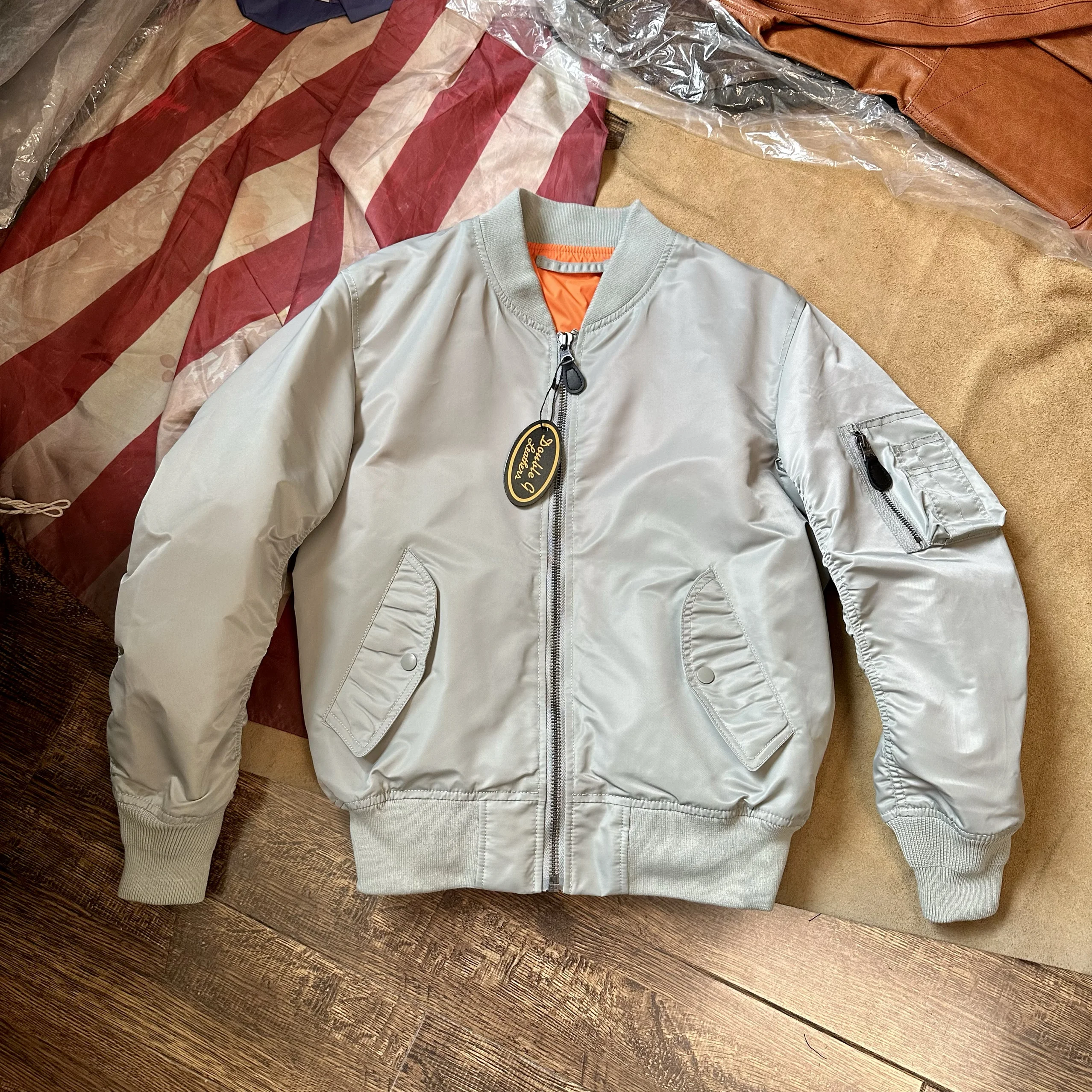 

Space ey Flight Jaet Spring Autumn Winter Cotton Sportswear Baseball Collar Couple Military Sle ort Classic Jaet