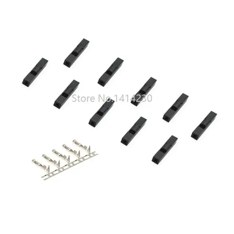 100 Sets 1P 2.54mm Plastic Dupont Head Jumper Wire Cable Housing Female Pin Connector Terminal