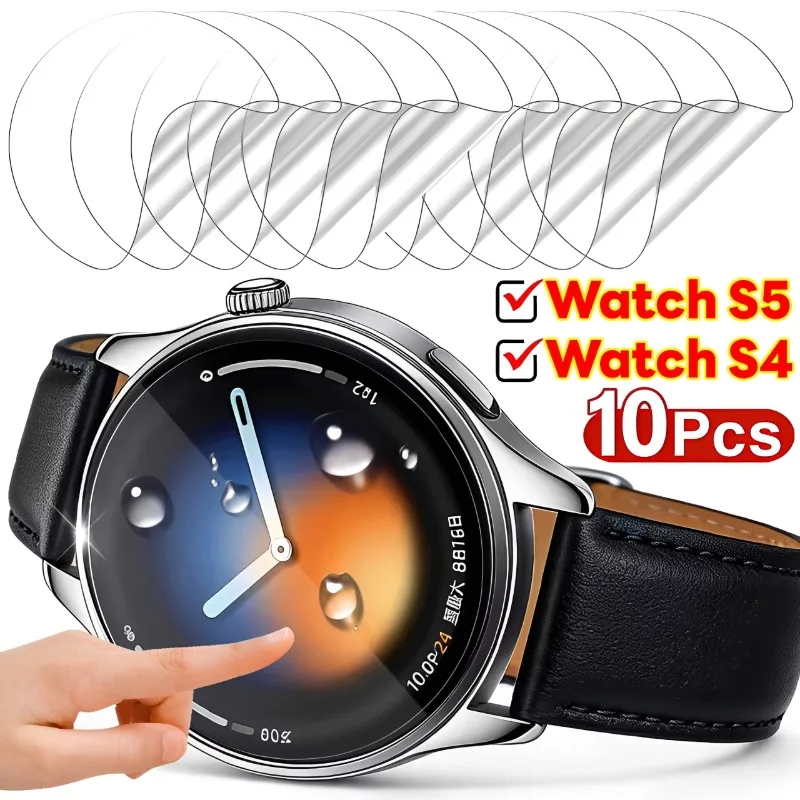 5/10Pcs Ultra-Thin Hydrogel Screen Protector for Xiaomi Watch S5 S4 HD Anti-Scratch Clear TPU Film for Mi Watch S5 Soft Cover