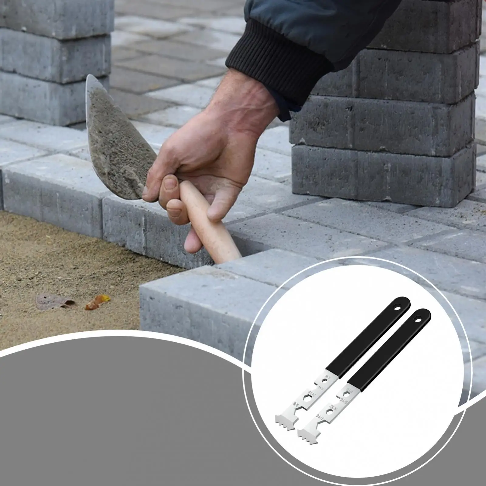 Carbon Steel Paving Stone Remover Non Slip Grip Paver Puller Tool for Lawn Patio Block Replacement Projects