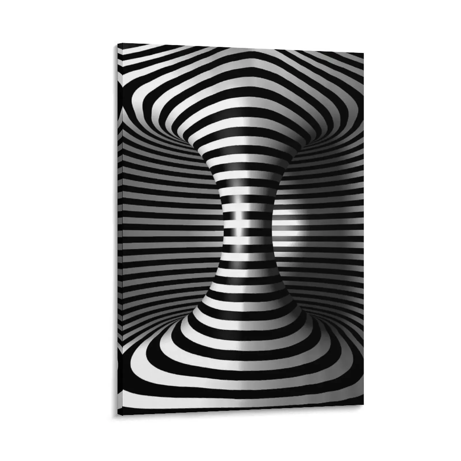 

Optical Illusion of a 3d Torus Cylinder inside tops, cases, posters, etc. Canvas Painting living room decoration posters