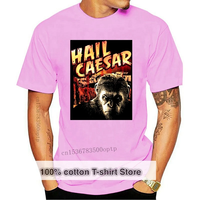 Planet Of The Apes Hail Caesar Black Adult T-Shirt Cotton New Trends Tops Tee Shirt