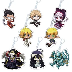 Loen Anime Store Overlord Ainz Albedo Shalltear Aura Mare Demiurge Cocytus Neia Acrylic Keychain Pendant Ornamen Gifts About 6cm