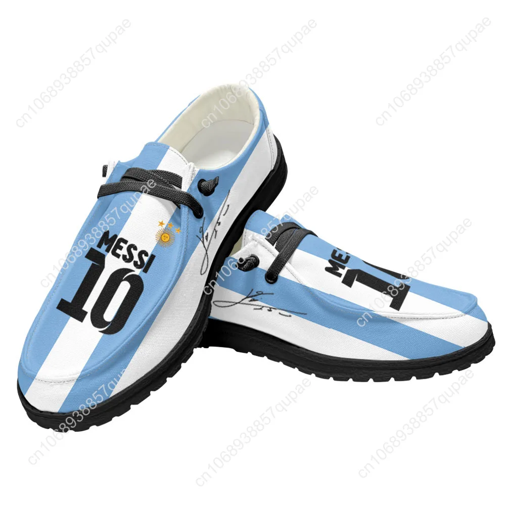 Miami Messi 10 Casual Shoes Flat Shoe Men Woman Breathable Casual Indoor Outdoor Lightweight Footwear Couple Custom Made Shoe