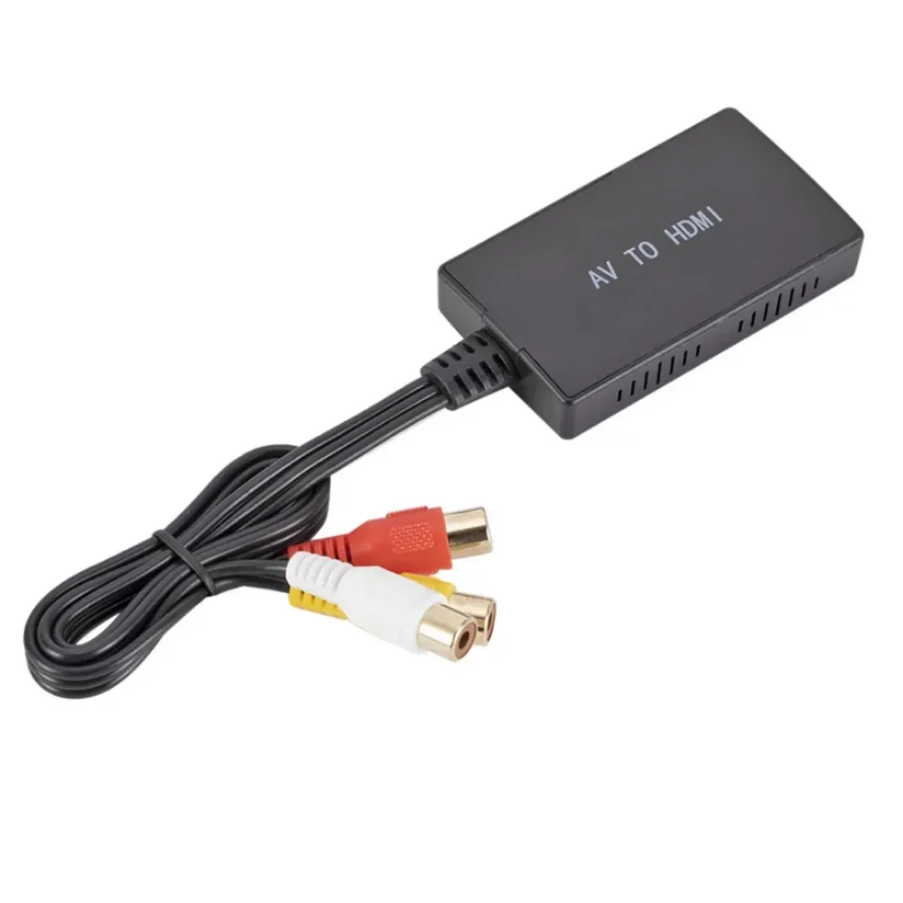 RCA to HDMI-compatible Audio Video Converter AV2HDMI-compatible Adapter Support 1080P PAL/NTSC With PS2 PS3 XBOX VHS Blu-Ray DVD