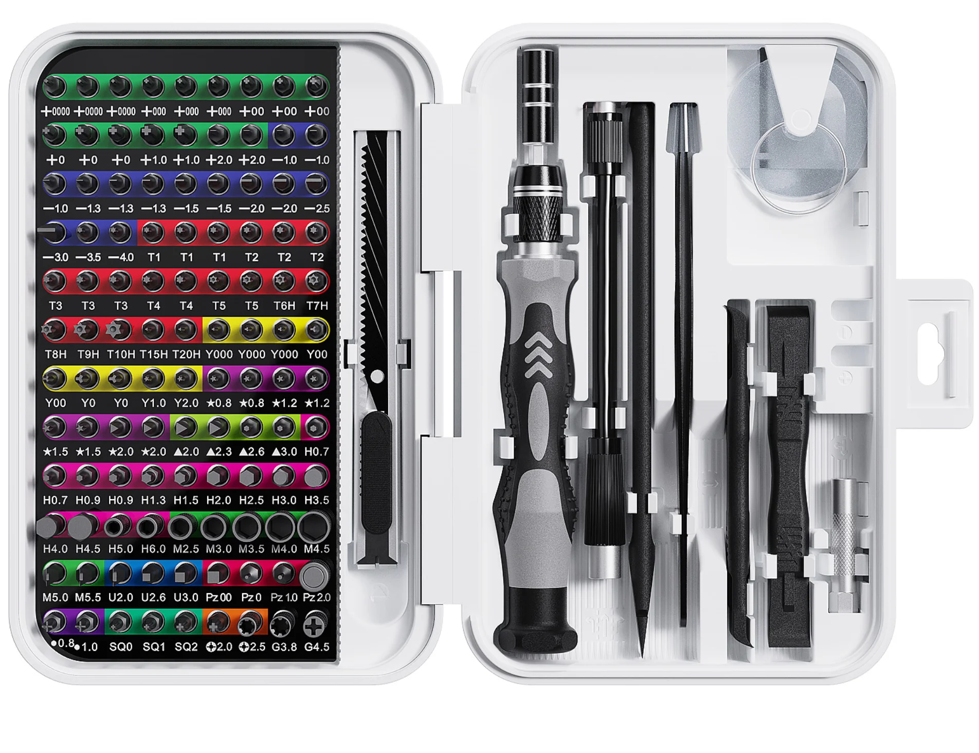 132 in 1 precisieschroevendraaierset Phillips Torx magnetische schroevendraaierkop met opbergdoos 152 bit kleine handreparatieset