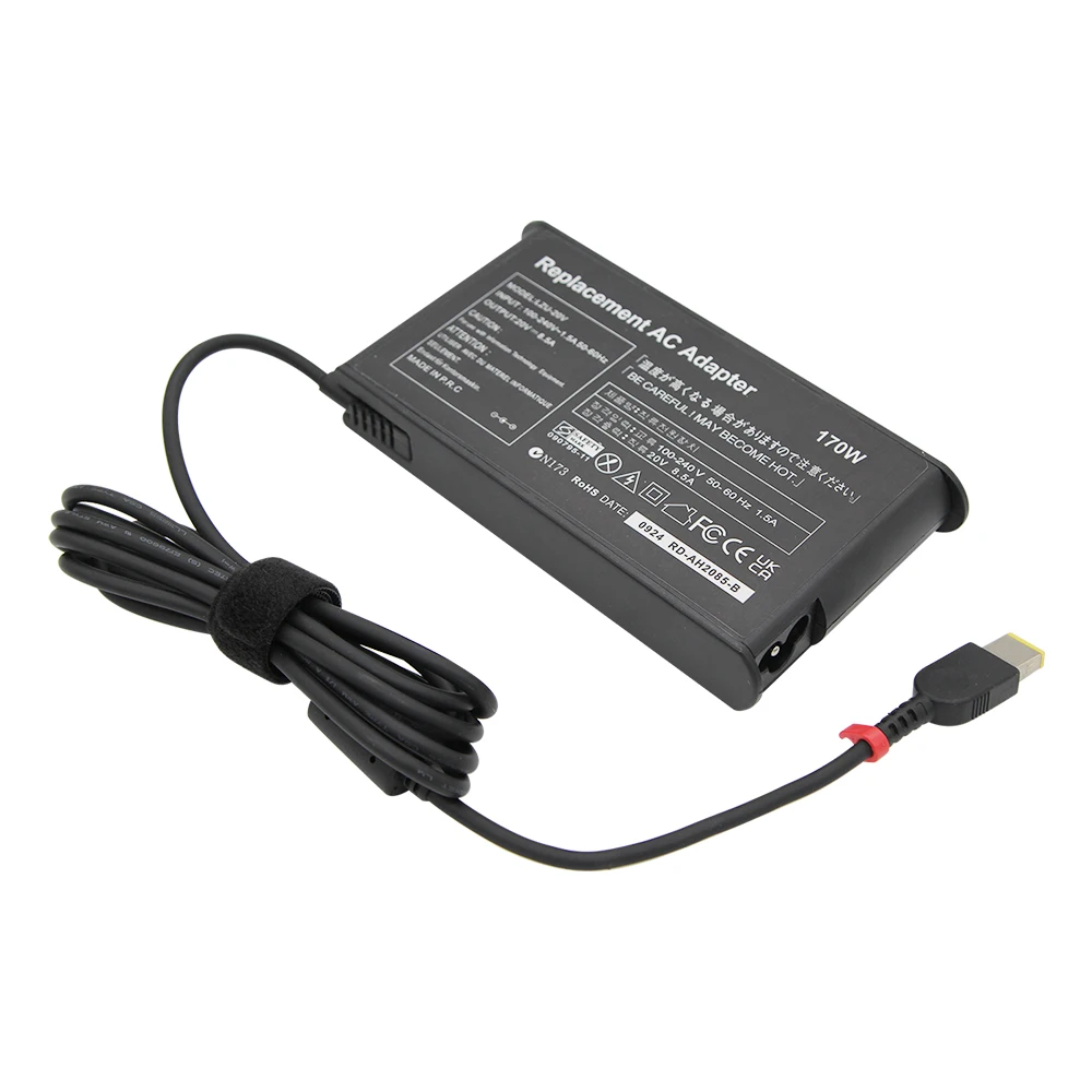 20V 8.5A 170W USB-A PIN Laptop Adapter Charge Power For Lenovo Y7000 Y7000P R720-15 ADL170SLC3A W540 T540p Y50-70 T440p P50 P51