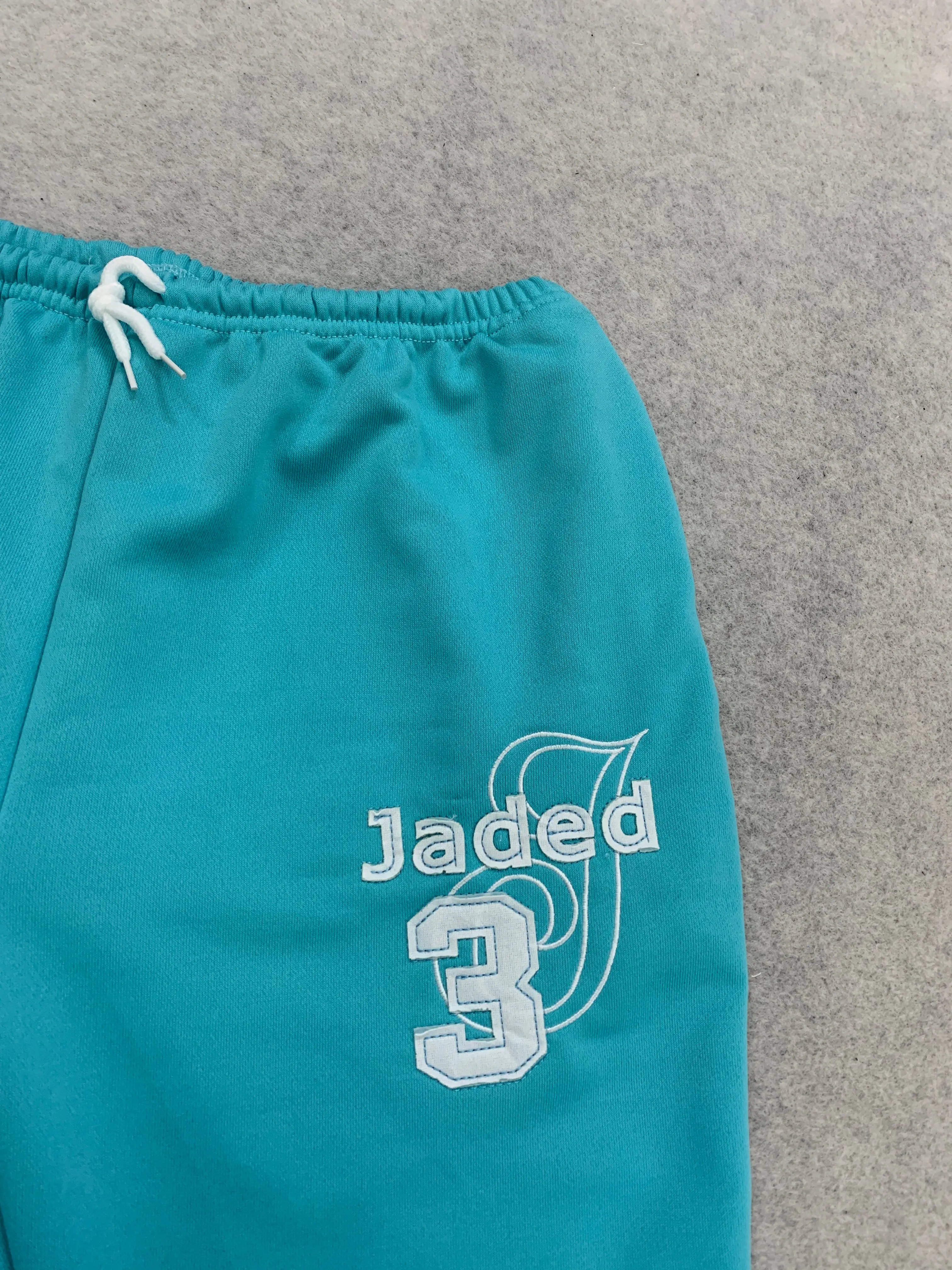 Personalisierte Fransen-Buchstaben-Bestickte Jogginghose für Damen Y2K Street Style mit Kordelzug und Elastischem Bund – Detail 5