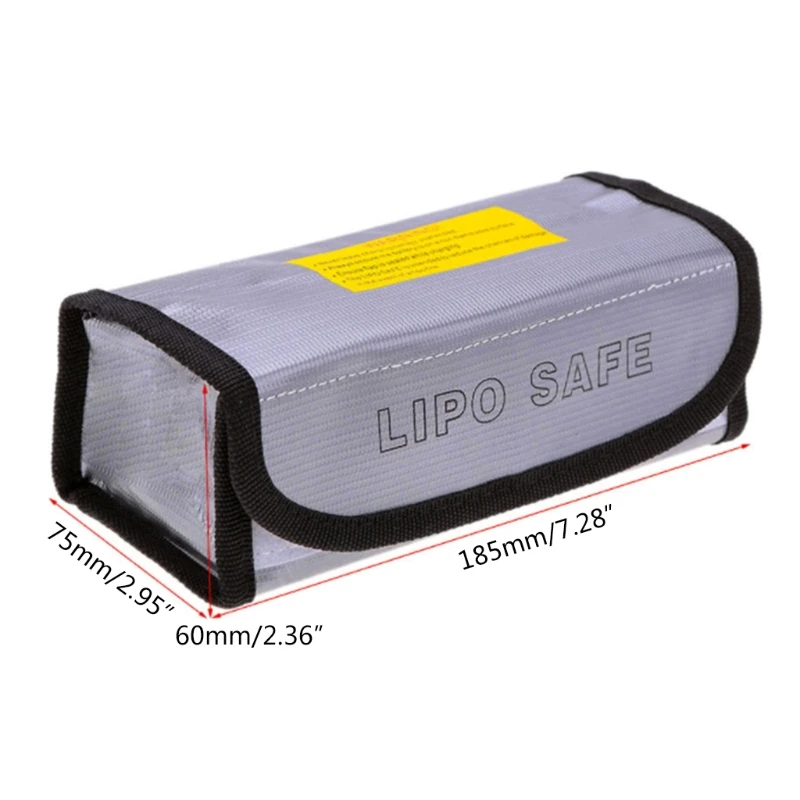 2x borsa sicurezza portatile ignifuga, supporto antideflagrante per protezione Lipo Guard