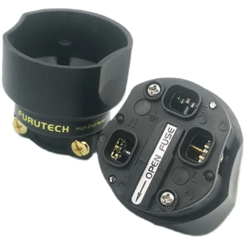 Furutech FI-UK 1363(G) /1363(R) التوصيل HIFI الصوت كابل موصل النحاس مطلية بالذهب الروديوم 13A الصمامات IEC الإنجليزية قابس الطاقة
