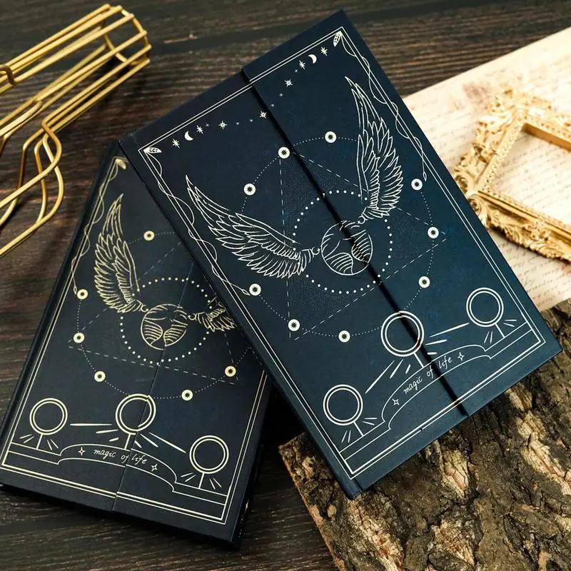 Mysterious Notebook School And Home Vintage Journal Diary Book Studying Companion Students Writing Scrapbook Planner For