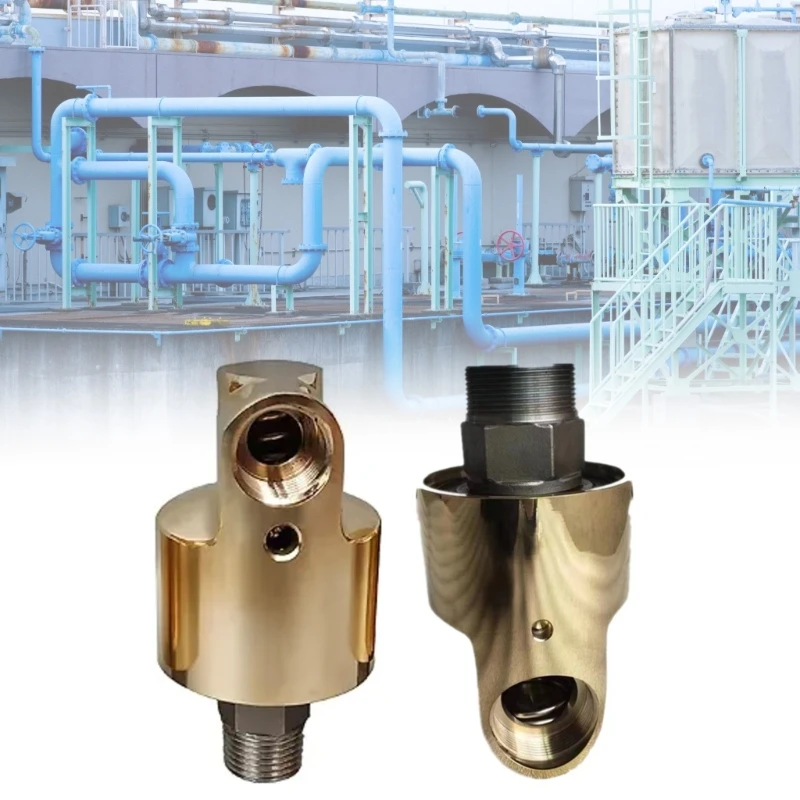 HD15 1/2inch Rotation Brass Swivels Fitting Unidirectional Cooling Rotating Connectors Rotary Joint for Water Oil