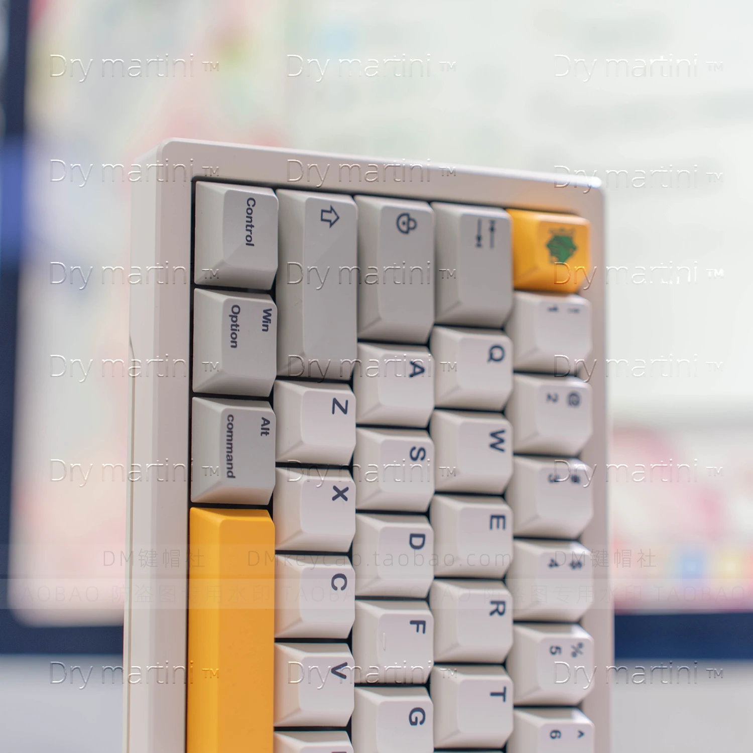 ملحق Retro Keycap Mac الأصلي مادة PBT عالية التسامي 61 68 75 84 87 98 إلخ