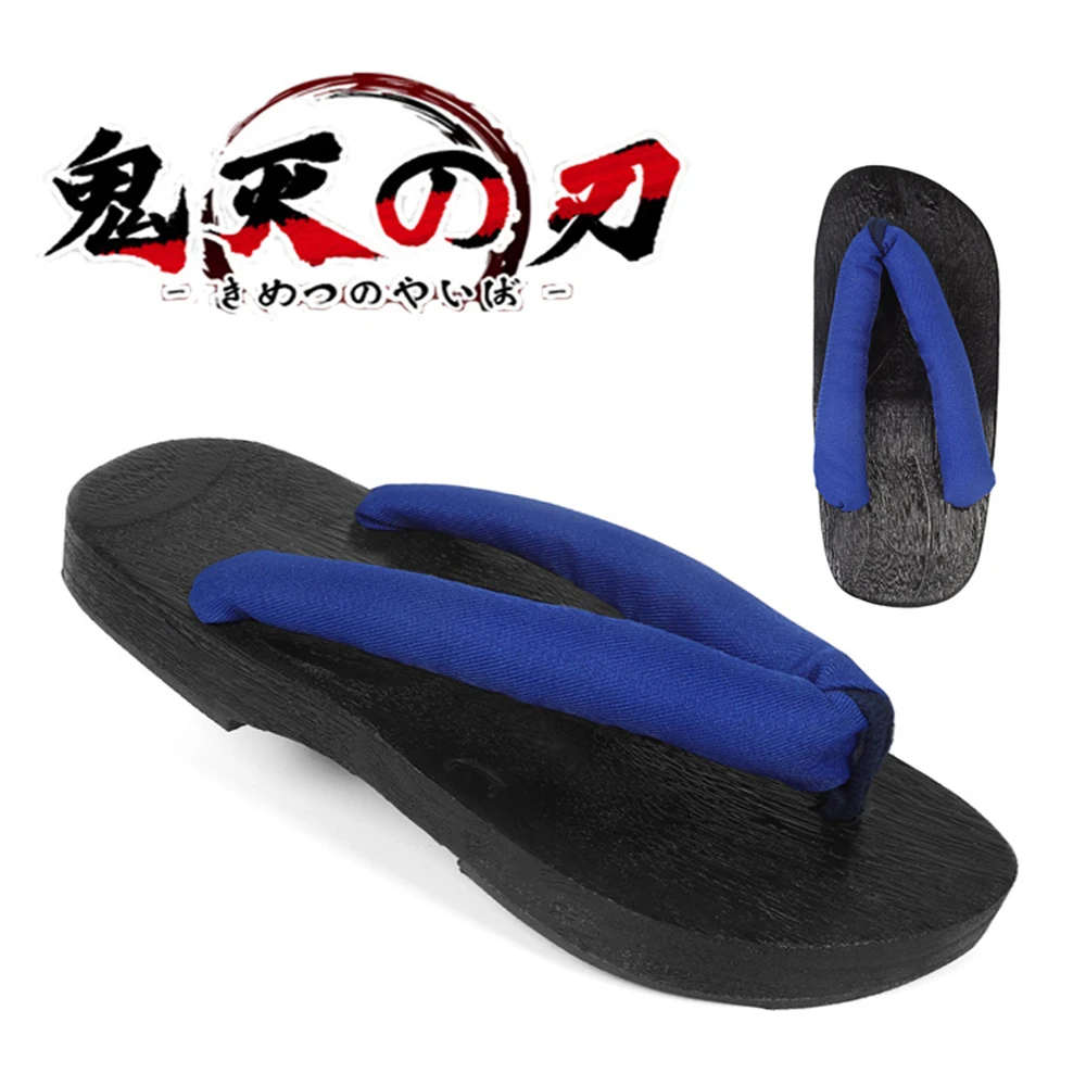 Anime Scaramouche Wanderer Kunikuzushi Cosplay Wig Shoes Clogs Game Genshin Impact Japanese Clogs 37-44 Halloween Props