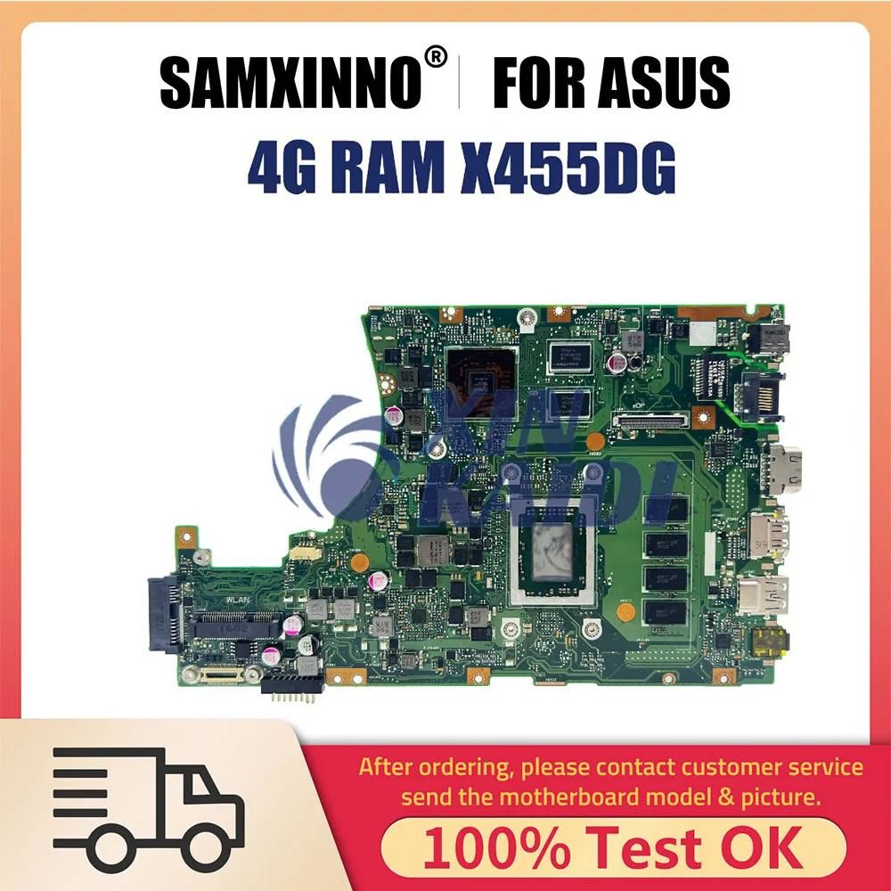 Notebook Mainboard For Asus X455DG X455YI X455Y A454D K454D Laptop Motherboard With FX-8800P CPU 4GB RAM DIS Systemboard