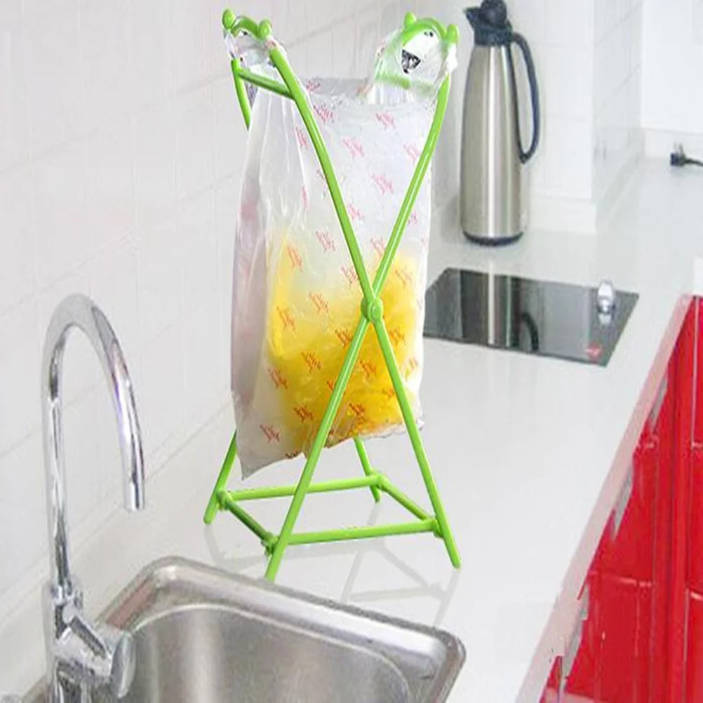 

Lightweight Folding Trash Bag Holder Strong Support Stand for Easy Disposal Storage Camping Kitchen Yard Waste Management Tool