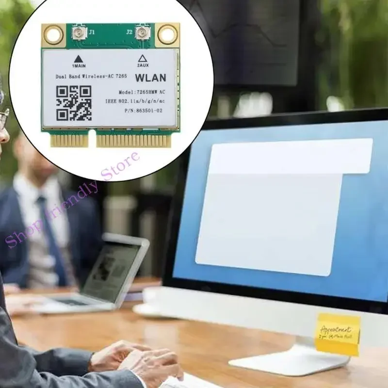 594A 1200Mbps 2.4G/5Ghz 802.11AC WiFi Card Mini PCIe Bluetooth-compatible 4.2