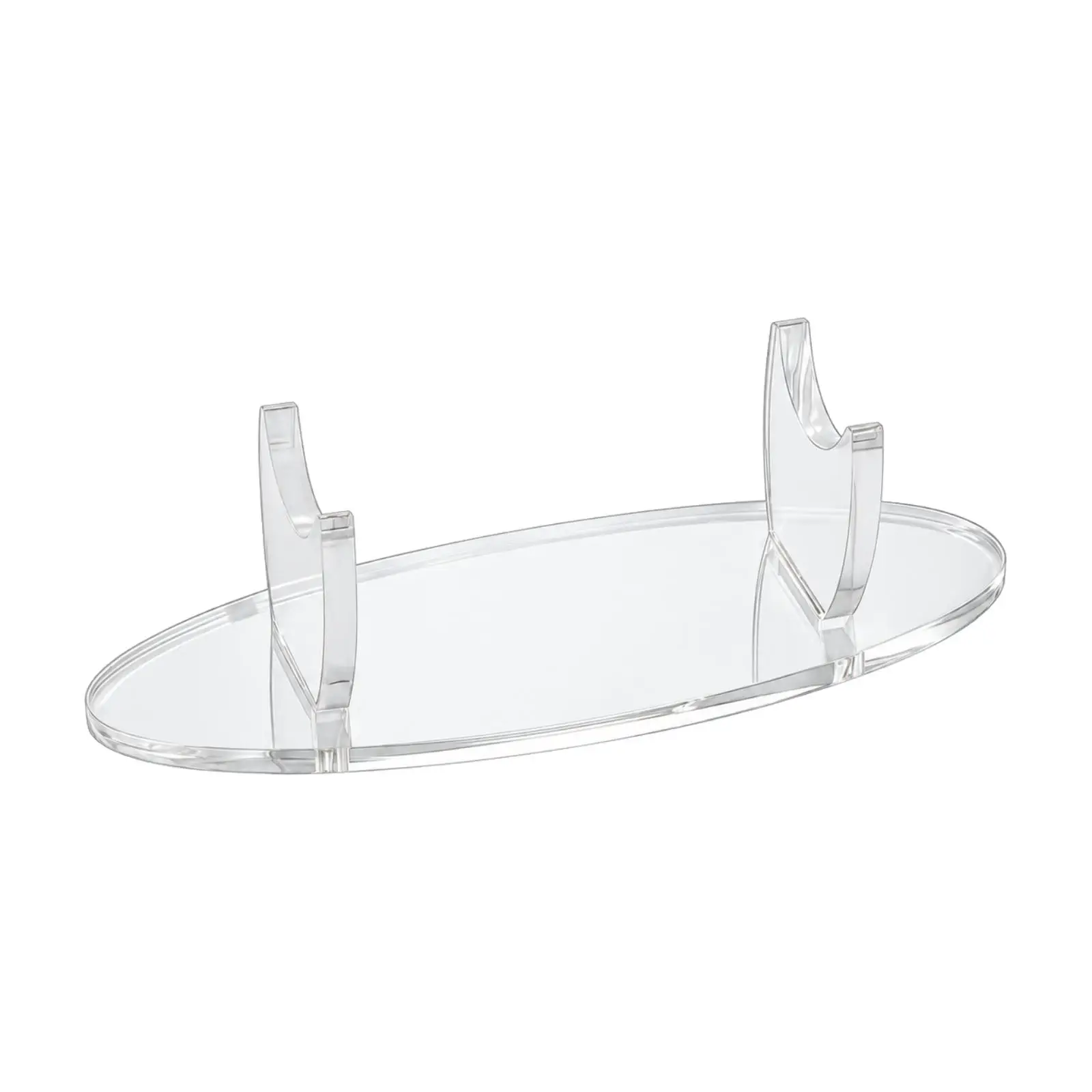 Acrylic Wind Instrument Stand for Flute Display Holder with Curved Supports for Music Room
