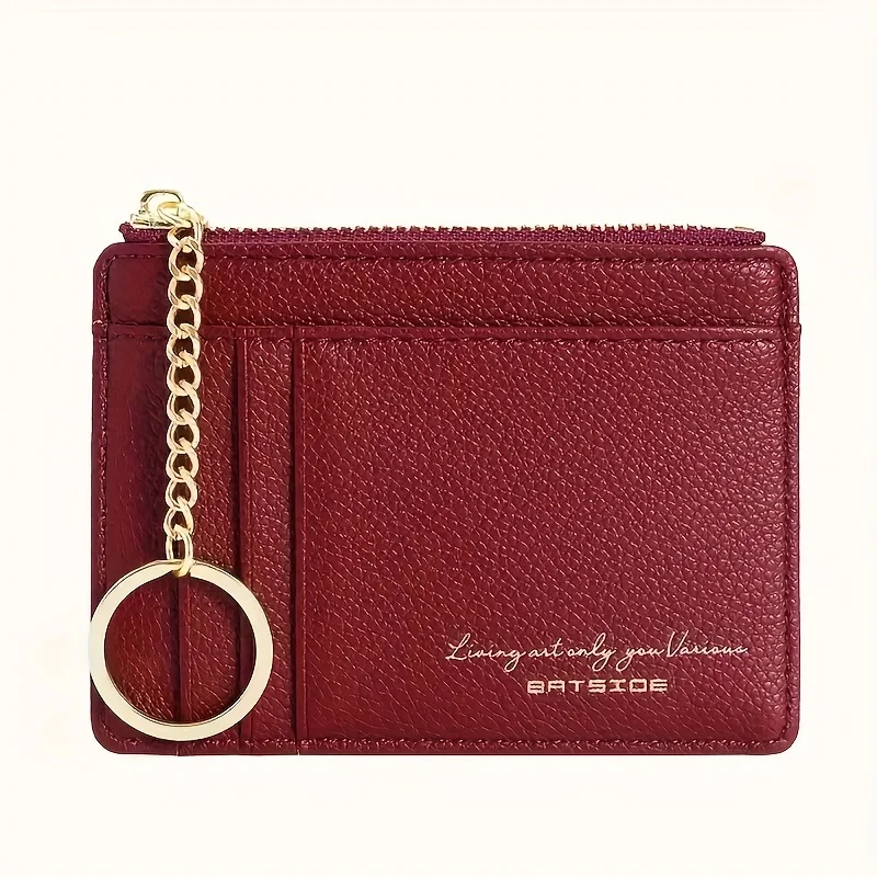 Mini Minimalist Solid Color Wallet, Clutch Credit Card Holder With Card Slots, Women\'s Wallet