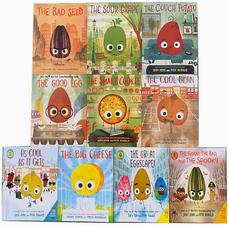 New 10 Books Bad seed The Smart Cookie Good Egg Couch Potato Cool Bean English Picture Book Storybook Children Reading Education