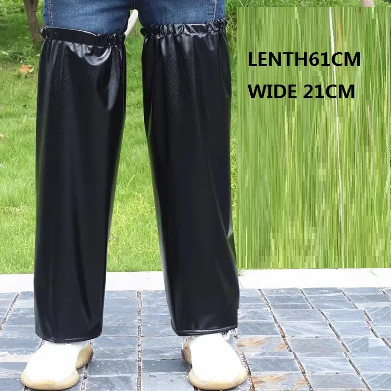 Porca impermeabile in PVC antipioggia, manica per gamba, motociclista