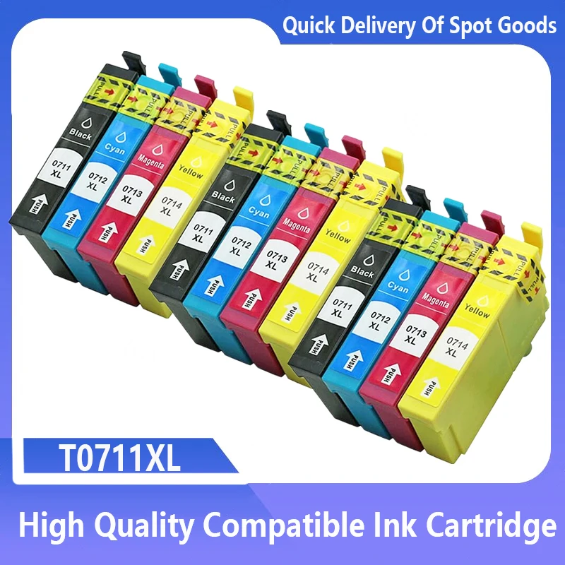 T0711 T0712 T0713 T0714 Compatible Ink cartridges for Epson stylus DX4050 DX4400 DX8400 DX8450 DX9400 DX9400F with chip