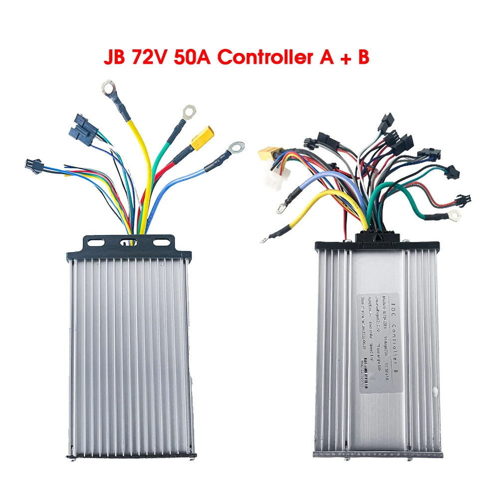 New JingBo JB 72V 45/50A FOC Sine Wave Scooter Controller for 5600W 6000W 8000W 10000W 12000W with QSS4  Display