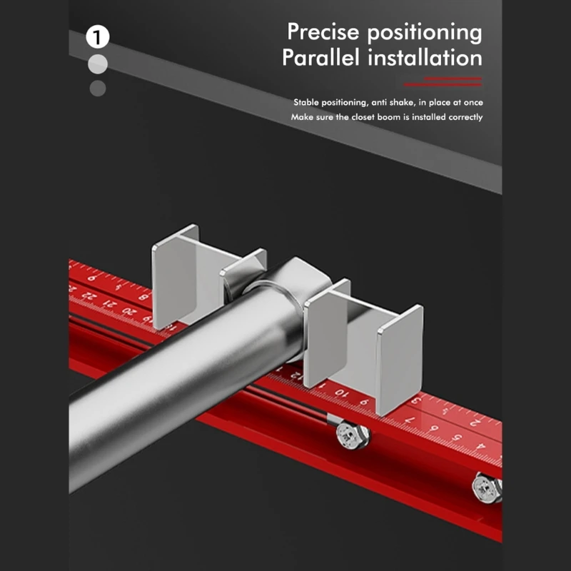Letak Letak Perangkat Keras Jig Alat untuk Plon -Wardrobe Mounting Alignment KXRE