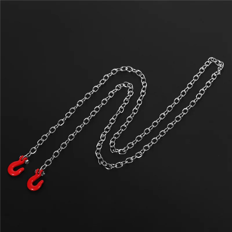 AS96-6X 1:10 accesorios trepador de control remoto cadena de remolque con gancho de remolque para Axial SCX10 90046 TAMIYA CC01 RC4WD D90 D110 TF2