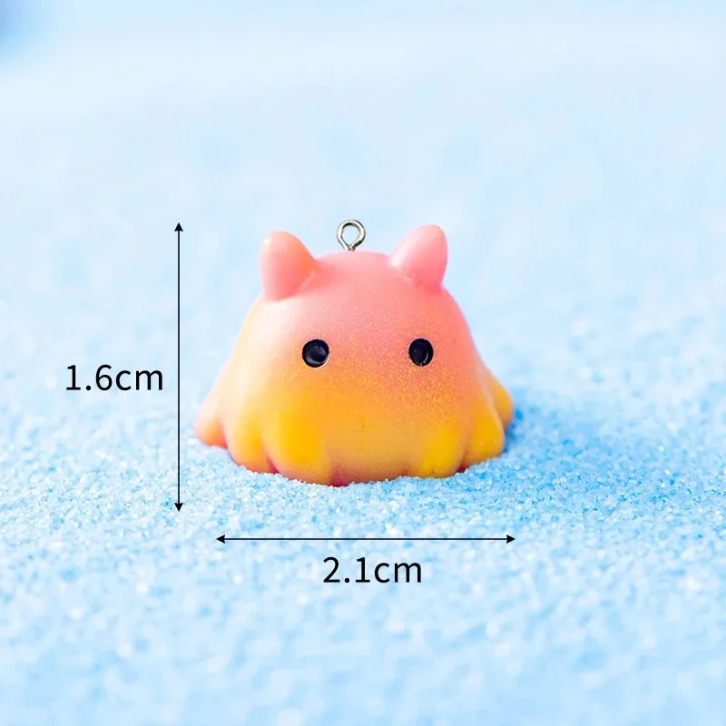 10 قطعة Kawaii البحرية الحيوان السحر الراتنج البحر السلاحف كراب الحبار قنديل البحر قلادة لصنع المجوهرات Earring بها بنفسك القرط المفاتيح النتائج