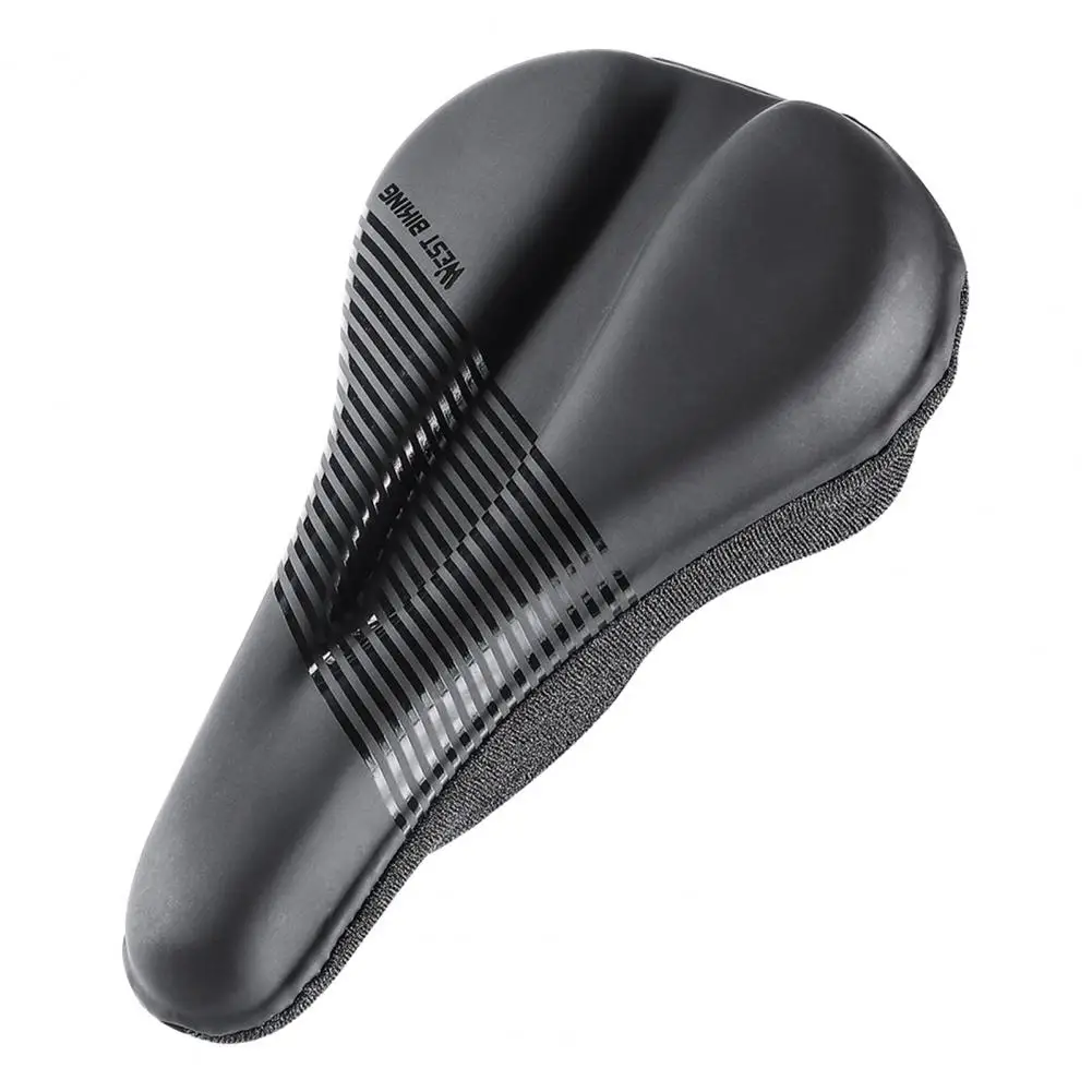 

Resilient Bike Saddle Cover Ergonomic Breathable Shatterproof Non-slip Memory Foam Bicycle Seat Cover for MTB