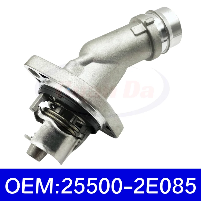 25500-2E085 Car Aluminum Thermostat Housing Assembly For Hyundai Kia Soul Kona Elantra Forte Veloster 2.0L 255002E085