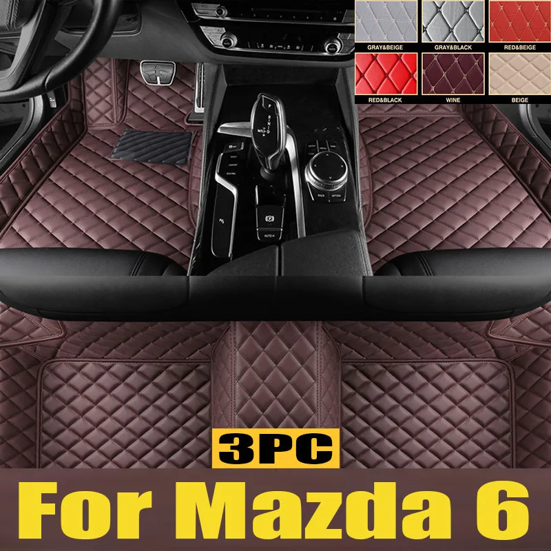 Car Floor Mats For Mazda 6 2006 2007 2008 2009 2010 2011 2012 2013 2014 2015 2016 2017 Auto Foot Pads Interior trunk mat