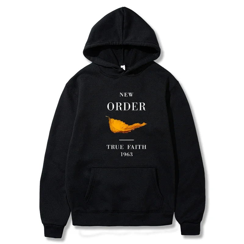 Men Hoodie Clothes Cotton New Order True Faith Fitted Tee Shirts Male Hoodie Guys Women HoodieOversized Weatshirts Clothing