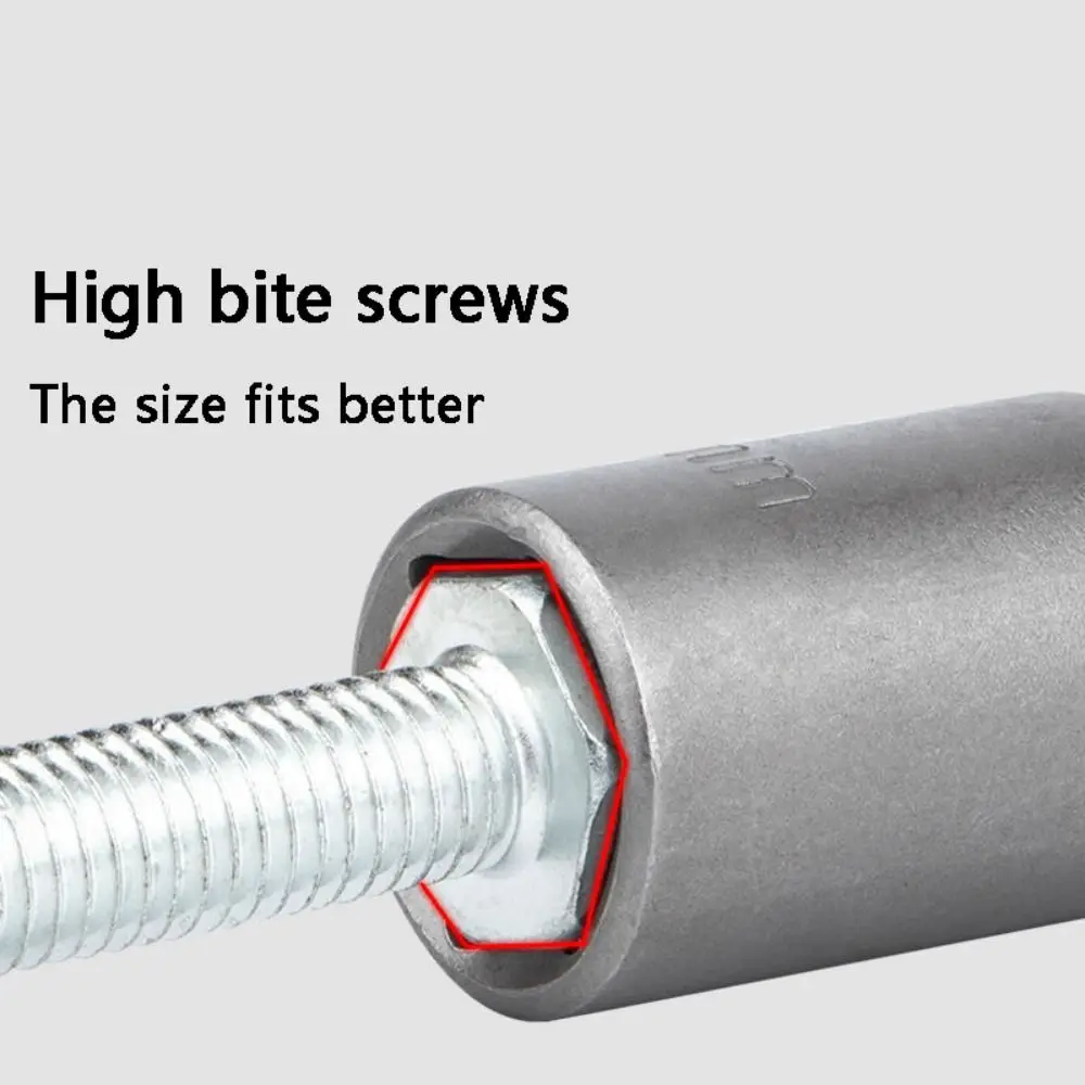 

5.5-19mm Hex Socket Sleeve Adapter High-carbon Steel Length Deepen Impact Socket Screwdriver Key Head High Quality