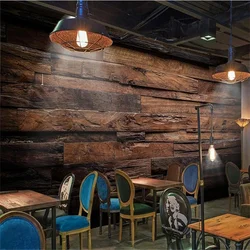 Custom wallpaper 3D photo mural wood block papel de parede birch tree forest shocking Living Room Bedroom Hotel restaurant mural