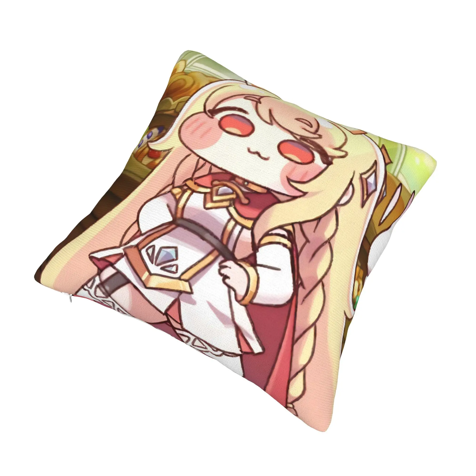 Trickcal C-Chibi Go Games Pillow Cover Merch Soft Cushion Cover Gift  Pillow Case Cover Bedroom Multiple Sizes