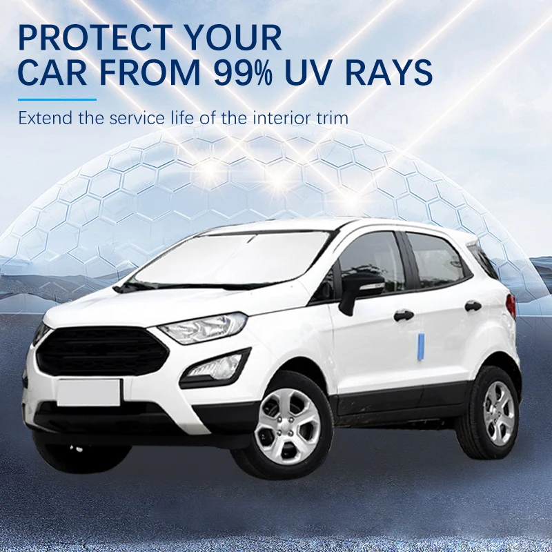 

Summer Car Accessories Car Windshield SunShade Cover Fit For Ford Ecosport 2013-2019 Anti UV Car Sun Shade