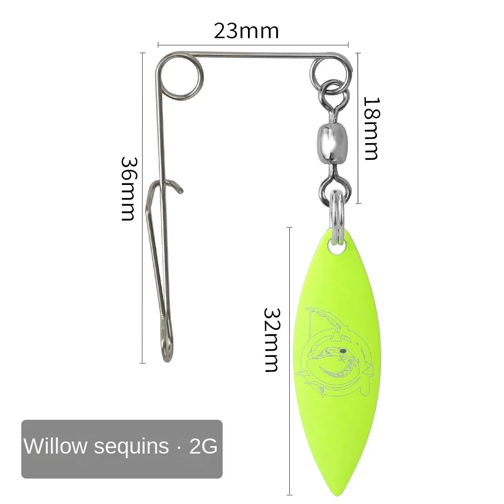 طُعم صناعي بقوة سحب قوية ، ترتر معدني ملون للضوضاء ، قاع مانع للتعليق على الدبوس ، طبقة سباحة كاملة ، 1-10