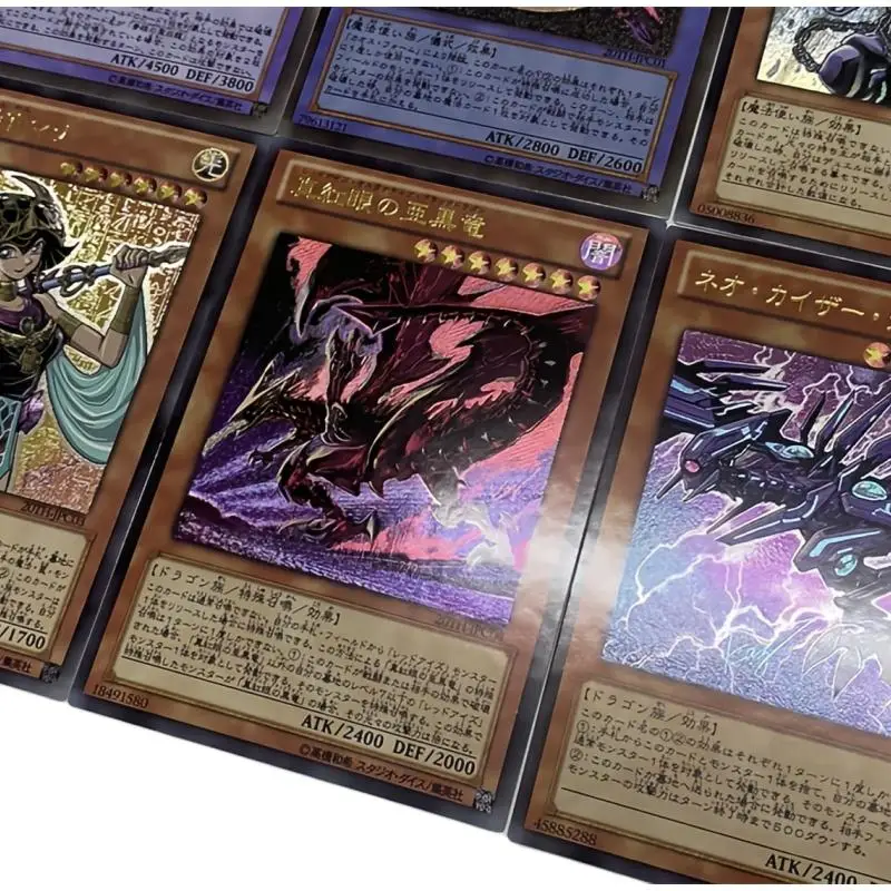 Yu Gi Oh Flash Card Blue-Eyes White Dragon Exodia Black Magician Girl DIY Ultimate Rare UTR Action Toy Figures Game Collection
