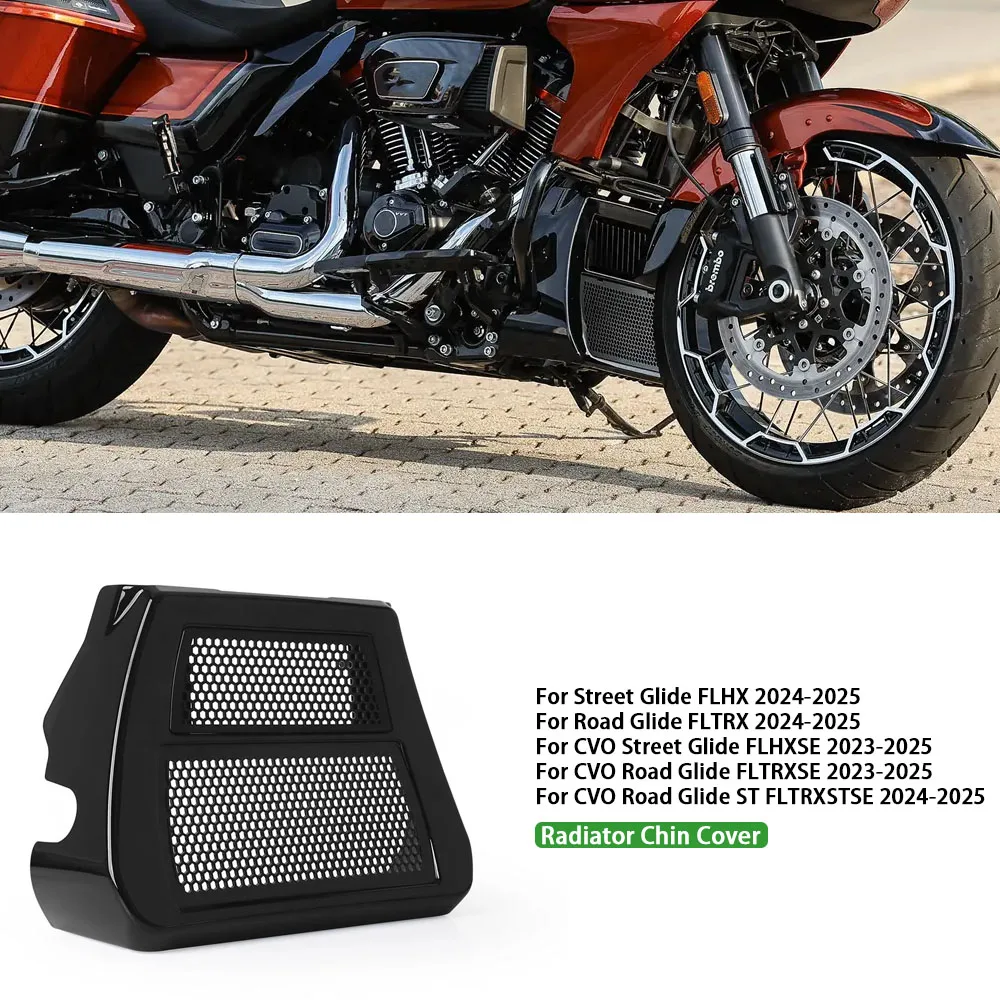 

For Touring CVO Street Glide FLTRXSE Road Glide FLTRX 2023 2024 Motorcycle Front Spoilers Fairing Lower Radiator Chin Cover