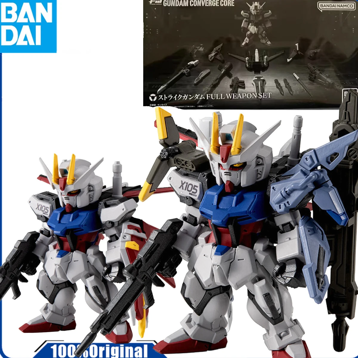 Bandai Genuine /Original   THE NEW FW SERIES GUNDAM CONVERGE CORE STRIKE GUNDAM ALL-WEAPON SET    Action Figure Toys For Boys /G